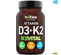 Natoo Essentials Vitamin D3+K2 Vital - 60 cpr Vitamina d3 k2