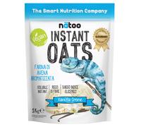NÄTOO Instant Oats - Farina di avena aromatizzata a basso indice glicemico - solo 1gr. di zuccheri - alto contenuto di fibre - Vaniglia - 1 Kg