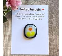 NATOSU Abbraccio pinguino tascabile, regalo pinguino, piccolo abbraccio pinguino, regali incoraggianti, regali di consolazione, buon miglioramento, mini pinguino decorazione giocattolo