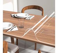 NATRKE Sottomano da Scrivania Trasparente in PVC, 120x60x0,15cm Grande Tappetino da Scrivania, Copertura per Tavolo Antiscivolo Impermeabile, Antigraffio Protezione per Tavolo da Scrivania per Ufficio