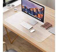 NATRKE Sottomano da Scrivania Trasparente in PVC, 80x40x0,15cm Grande Tappetino da Scrivania, Copertura per Tavolo Antiscivolo Impermeabile, Protezione per Tavolo da Scrivania per Ufficio e Casa