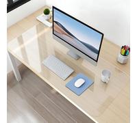 NATRKE Sottomano da Scrivania Trasparente in PVC, 80x40x0,15cm Grande Tappetino da Scrivania, Copertura per Tavolo Antiscivolo Impermeabile, Antigraffio Protezione per Tavolo da Scrivania per Ufficio