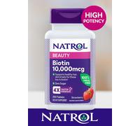 Natrol Biotina Sciogliere Velocemente - Fragola 10.000 mcg 250 Compresse