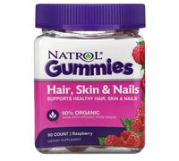 Natrol Capelli, pelle e unghie, Lampone, 90 caramelle gommose