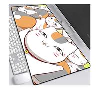 natsume yuujinchou Tappetino Mouse Gaming, Grande Anime Mouse Pad XL 700x300mm Confortevole, Lavabile, 3mm Antiscivolo Tappetino Scrivania Supporto per Ufficio Computer, Adatto per computer e PC,H