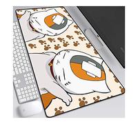 natsume yuujinchou Tappetino Mouse Gaming, Grande Anime Mouse Pad XL 700x300mm Confortevole, Lavabile, 3mm Antiscivolo Tappetino Scrivania Supporto per Ufficio Computer, Adatto per computer e PC,E