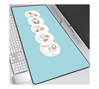 natsume yuujinchou Tappetino Mouse Gaming, Grande Anime Mouse Pad XL 700x300mm Confortevole, Lavabile, 3mm Antiscivolo Tappetino Scrivania Supporto per Ufficio Computer, Adatto per computer e PC,C