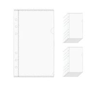 NatSumeBasics 12 buste per contanti senza cerniera, formato A6, in polipropilene, per raccoglitori a 6 anelli, organizer e accessori (A6)