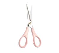 NatSumeBasics Forbici da ufficio da 16,5 cm, colore rosa, con corpo rotondo, multiuso, forbici professionali per sarti e sarti (rosa)