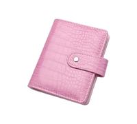 NatSumeBasics Raccoglitore A7 con Portafoglio per Buste di Contanti in Pelle PU, Raccoglitore di Bilancio con Copertina per Notebook a Motivo Coccodrillo, 6 Anelli per Organizzatore, Diario da Viaggio