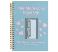 NATSUNO Inspirational Love Quote Spiral Notebook Journal 14 x 21,1 cm, Love Journal, Positivity Gifts, Positive Affirmations Energy Gifts Hardcover Notebook