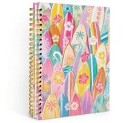 NATSUNO Preppy Coastal Beach Surf Spiral Notebook Journal 5.5x8.3in