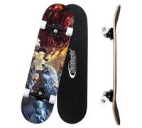 Nattork Skateboard completo da 31 pollici con ruote in poliuretano, legno a 9 strati canadian Maple Trick Board for Boys Girls Youth Teens Gift for Beginners Lion Hawk