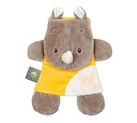 Nattou 730044 - Buddiezz Doudou con Cuscinetto di Gel Freddo/Caldo Rinoceronte, Giallo