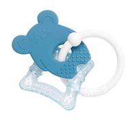 Nattou Anello per dentizione frigorifero in silicone, con topi, riempito d'acqua, senza BPA, 13,5 x 10,5 x 15 cm, silicone, blu/bianco