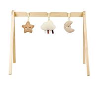 Nattou Arco in Legno, Stella, Nuvola e Luna, con Giochi e Numerose Attività, Legno/Poliestere, Teddy, Beige