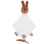 Nattou- Asciugamanino con Testa in pelouche del Coniglietto Bonnie in Marrone, Colore Bianco, Mini, 508124