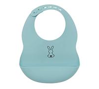 NATTOU Bavaglino Con Tasca In Silicone - Azzurro
