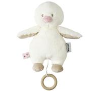 Nattou Carillon, Paperella, Ninna Nanna "La-Le-Lu", Con Anello, 100% Poliestere, FanFan, Bianco