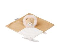 Nattou Doudou per Neonato, Cotone e Velour, Leone Ernest, Compagno dalla Nascita, 27 x 27 cm, Beige