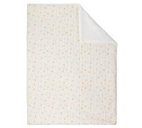Nattou Coperta in cotone e poliestere, 75 x 100 cm, Felix e Leo, Bianco