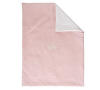 Nattou Coperta Piccola per Bebè, In Cotone e Poliestere, Pomme il Coniglietto, Ca. 100 x 75 cm, Alice e Pomme, Rosa/Bianco