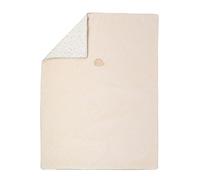 Nattou Copertina per Bambini, Cotone e Velour, Riccio Zoe, 75 x 100 cm, Mila, Zoe e Lana, Beige