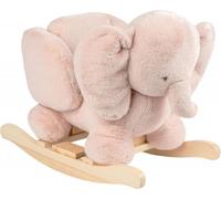 NATTOU Dondolo Bambini da 10-36 mesi a Peluche colore Rosa - Elefante