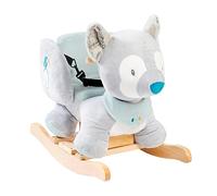 Nattou Fully Padded Seat Rocker Animale, Cavallo Dondolo Tiloo Il Lupetto, Colore Grey, 498142