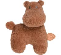 Nattou Fazzoletto con Pupazzo in Cotone e Poliestere (Spugna), con Anello di dentizione in Silicone, Ippopotamo Susie, Compagno dalla Nascita, Circa 30 cm, Susie e Bonnie, Rosa
