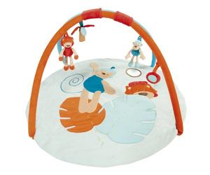 Nattou Jungle 413343 - Coperta per gattonare con arco, decorazione: scimmietta