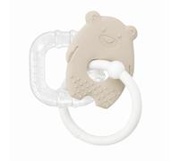 Nattou Massaggiagengive in silicone - Giocattoli dentizione per bambini - Massaggiagengive rinfrescante per bambini - Massaggiagengive in silicone senza BPA - Argilla
