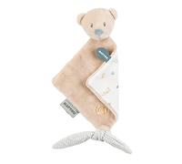Nattou Mini Panno per le Coccole in Poliestere, Jules l'Orso, Compagno dalla Nascita, Ca. 28 cm, Romeo, Jules e Sally, Beige
