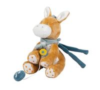 Nattou Musical Cuddly Donkey Leo, 22 cm, Dark warm beige