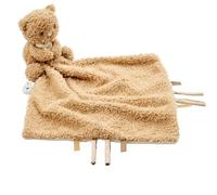 Nattou Orsetto con Attacco per Ciuccio, 27 x 27 cm, 100% Poliestere, Teddy, Marrone