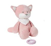 Nattou Peluche Carillon in Poliestere, Alice la Volpe, Ninna Nanna "La-Le-Lu", Con Anello, Ca. 30 cm, Alice e Pomme, Rosa