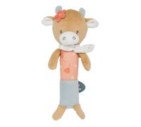 Nattou Peluche con Attività, Cotone e Velour, Mucca Mila, Con Squittio, Ca. 18 cm, Mila, Zoe e Lana, Beige