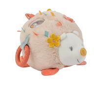 Nattou Peluche con Attività, Poliestere, Riccio Zoe con Sonaglio, Specchietto e Molto Altro, Ca. 22 cm, Mila, Zoe e Lana, Beige