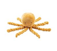 Nattou-877534 Peluche Polpo, per Neonati e Bambini prematuri, 28 cm, Lapidou, Ocra, Singolo, Colore, 25 cm, 877534