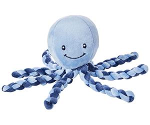 Nattou Peluche Polpo, per Neonati e Bimbi prematuri, 23 cm, Celeste, 878722