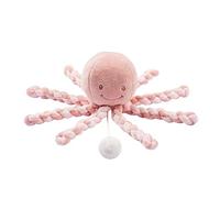 Nattou- Pupazzetto Carillon Polpo, Ninna-Nanna La-Le-Lu, per Neonati e Bimbi prematuri, 28 cm, Lapidou, Antico/Rosa Chiaro, Colore, 877596