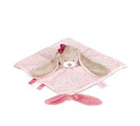 Nattou Pupazzetto fazzoletto Nina Il Coniglietto, Compagno dalla nascita, 27 x 27 cm, Beige/Rosa, 987165