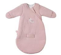 Nattou Sacco Nanna per Autunno e Inverno in Cotone, Con Maniche e Guantini, TOG 2.5, Ca. 60 cm, Da 0 a 3 Mesi, Alice e Pomme, Rosa