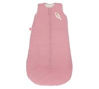 Sacco nanna per autunno/inverno, Fantasia con piume, TOG 2.5, 90 cm, Cotone/Poliestere, Sasha e Pauline, Rosa antico/Bianco