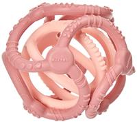 Nattou Set con 2 palline in silicone, Da afferrare e mordere, Senza BPA, Ø 10 cm + 7 cm, Silicon, Rosa antico/Rosa chiaro
