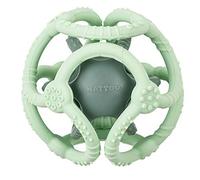 Set di 2 palline da dentizione in silicone, verde chiaro e verde scuro, Nattou