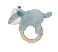 Nattou- Sonaglio con Anello in Silicone, Colore Blu Piccione, 595179