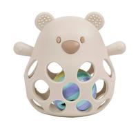Nattou Sonaglio in Silicone con palla, Orsetto, Circa 11 cm, Silicone, Argilla