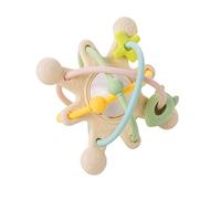 Nattou Teether with Rattle Galaxy Silicone, 10 cm, Pastel