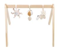 Nattou Wooden Arch with Hanging Toys Fox FLO, OLI, ERNEST, 59,5 cm, Flo Beige